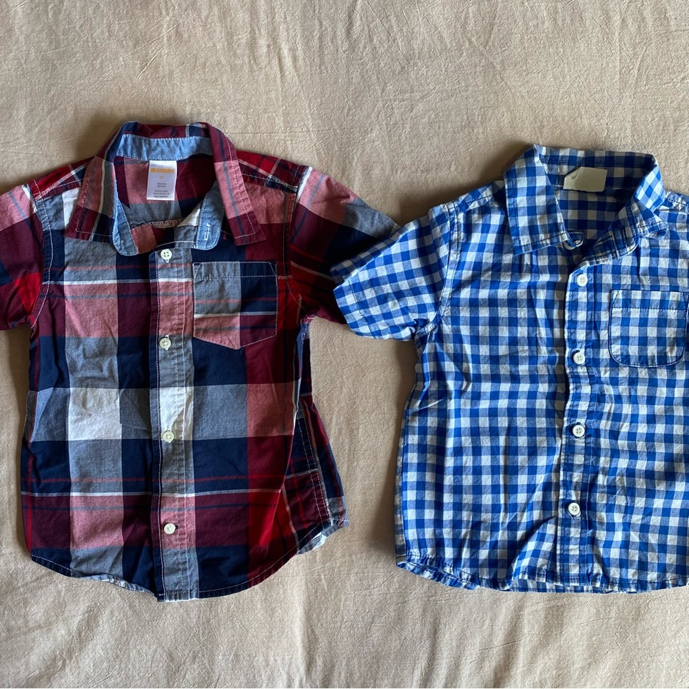 NWOT Toddler Boy Bundle of Button Down Collar T-Shirts. Set of 5. Size 2T - Picture 2 of 13